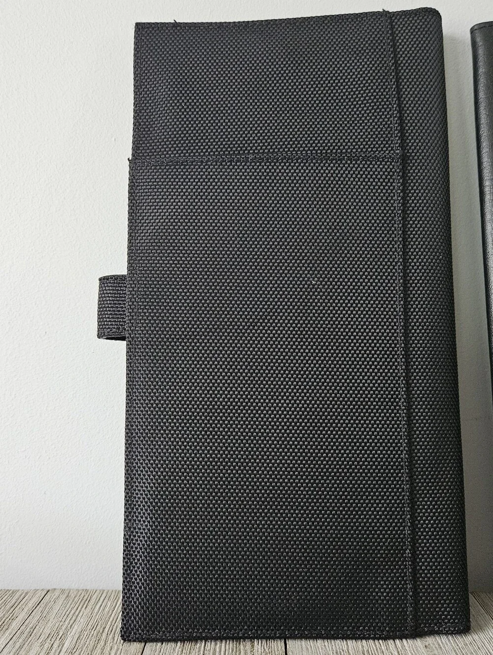 Pair of Vantqge Deluxe World Travel Black Document Passport Folder Holder Set ea
